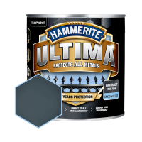 Защитная краска 3 в 1 по металлу на водной основе Hammerite Ultima Matt, матовая, антрацитово-серая RAL 7016, 0.7 л (5774724)
