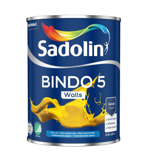 Эмульсионная краска Sadolin Bindo 5 для стен, BC