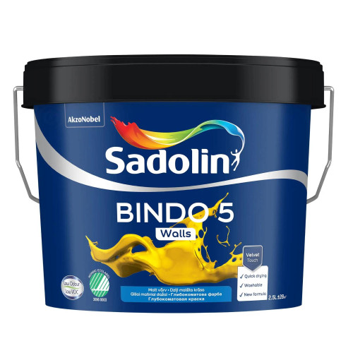 Эмульсионная краска Sadolin Bindo 5 для стен, BC