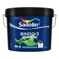 Латексная краска Sadolin Bindo 3 для стен и потолка, белая, BW