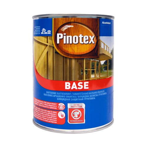 Грунтовка для дерева Pinotex Base биоцидная, бесцветная