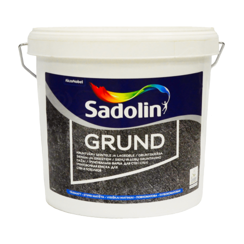 Грунтовочная краска на водной основе Sadolin Grund для стен и потолка, белая