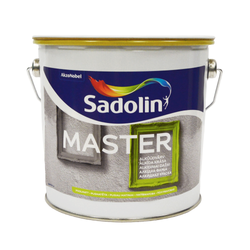 Алкидная краска Sadolin Master 30 для дерева и металла, белая, BW