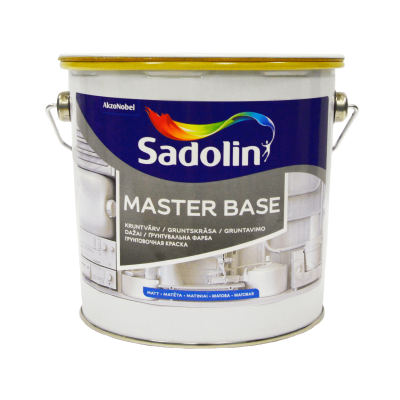 Грунтовочная краска алкидная Sadolin Master Base для стен и потолка, белая, BW