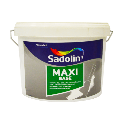 Заполняющая легкая шпаклевка Sadolin Maxi Base для стен и потолка, светло-серая