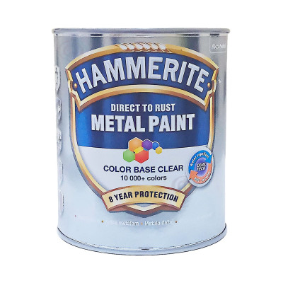 Краска 3 в 1 по металлу Hammerite Metal Paint Base Smooth защитная, бесцветная, BC