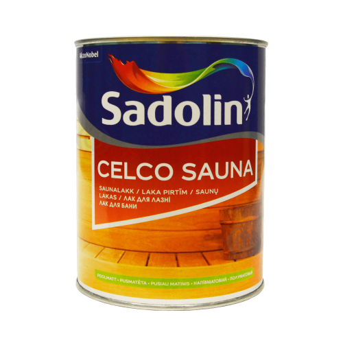 Лак на водной основе Sadolin Celco Sauna для бань и саун, бесцветный, BC
