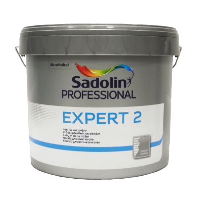 Латексная краска Sadolin Expert 2 для стен и потолка, белая