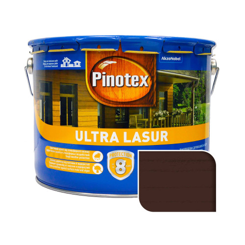 Пропитка лазурная для дерева Pinotex Ultra Lasur с декоративным эффектом, палисандр