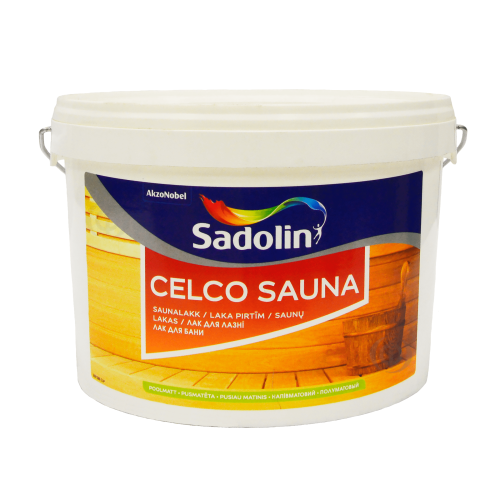 Лак на водной основе Sadolin Celco Sauna для бань и саун, бесцветный, BC