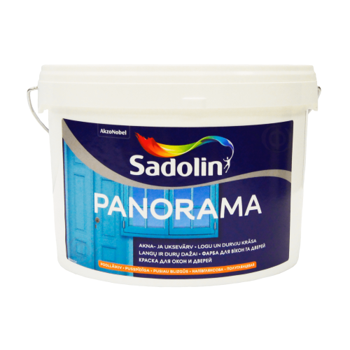 Краска на водной основе Sadolin Panorama для окон и дверей, белая, BW