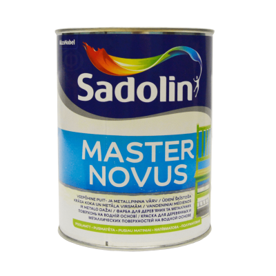 Алкидная краска Sadolin Master Novus для дерева и металла, глянцевая, белая, BW
