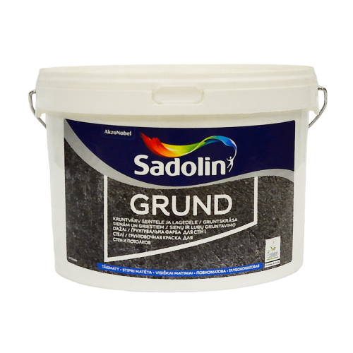 Грунтовочная краска на водной основе Sadolin Grund для стен и потолка, белая