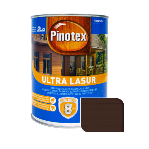 Пропитка лазурная для дерева Pinotex Ultra Lasur с декоративным эффектом, палисандр
