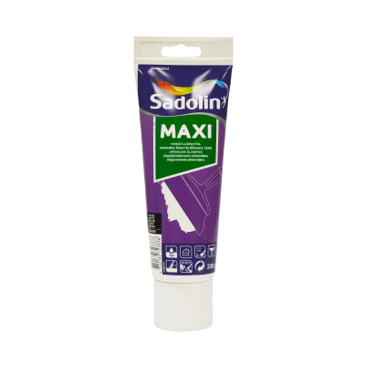 Мелкозернистая шпаклевка Sadolin Maxi для стен и потолка, белая, 330 г