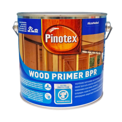 Грунтовка для дерева Pinotex Wood Primer BPR биоцидная, бесцветная
