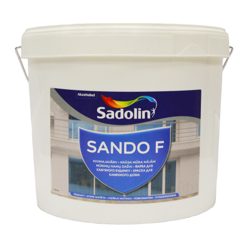 Фасадная краска на водной основе Sadolin Sando F для бетона, белая, BW