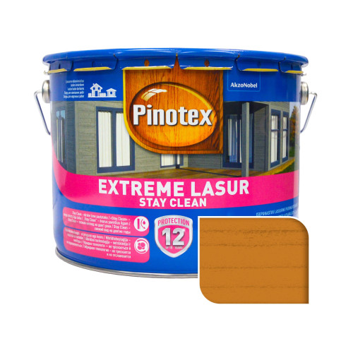 Пропитка лазурная для дерева Pinotex Extreme Lasur самоочищающаяся, калужница